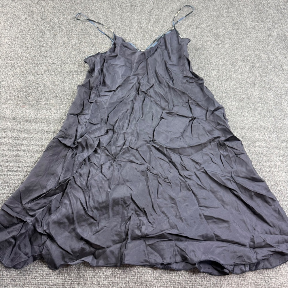 Moschino Cheap and Chic Slip Dress 8 Black Rayon Spaghetti Strap Women